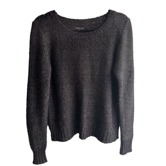 Eileen Fisher Sweaters - Eileen Fisher pullover Mohawk metallic sweater size Small